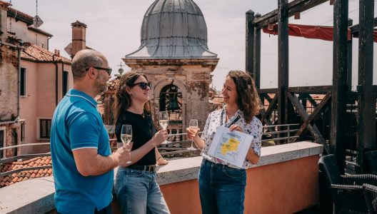 Venice Rooftop Tour with prosecco tasting, off the beaten path tour, prosecco tasting in venice, venice tours